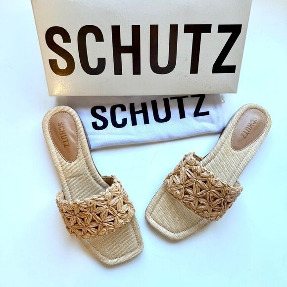New! Schutz “Ayla” Flat Sandal. Perola color (natural). Size 9.5 - Picture 11 of 11
